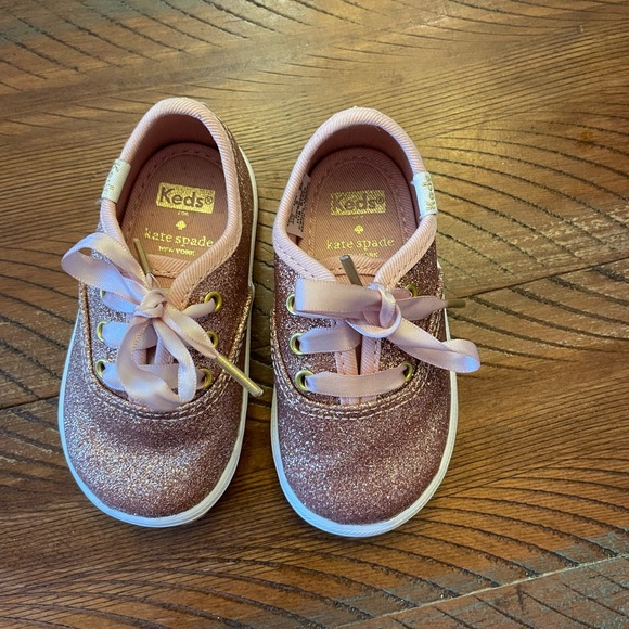 Keds Other - Keds Kate Spade Pink Sparkly Sneakers infant